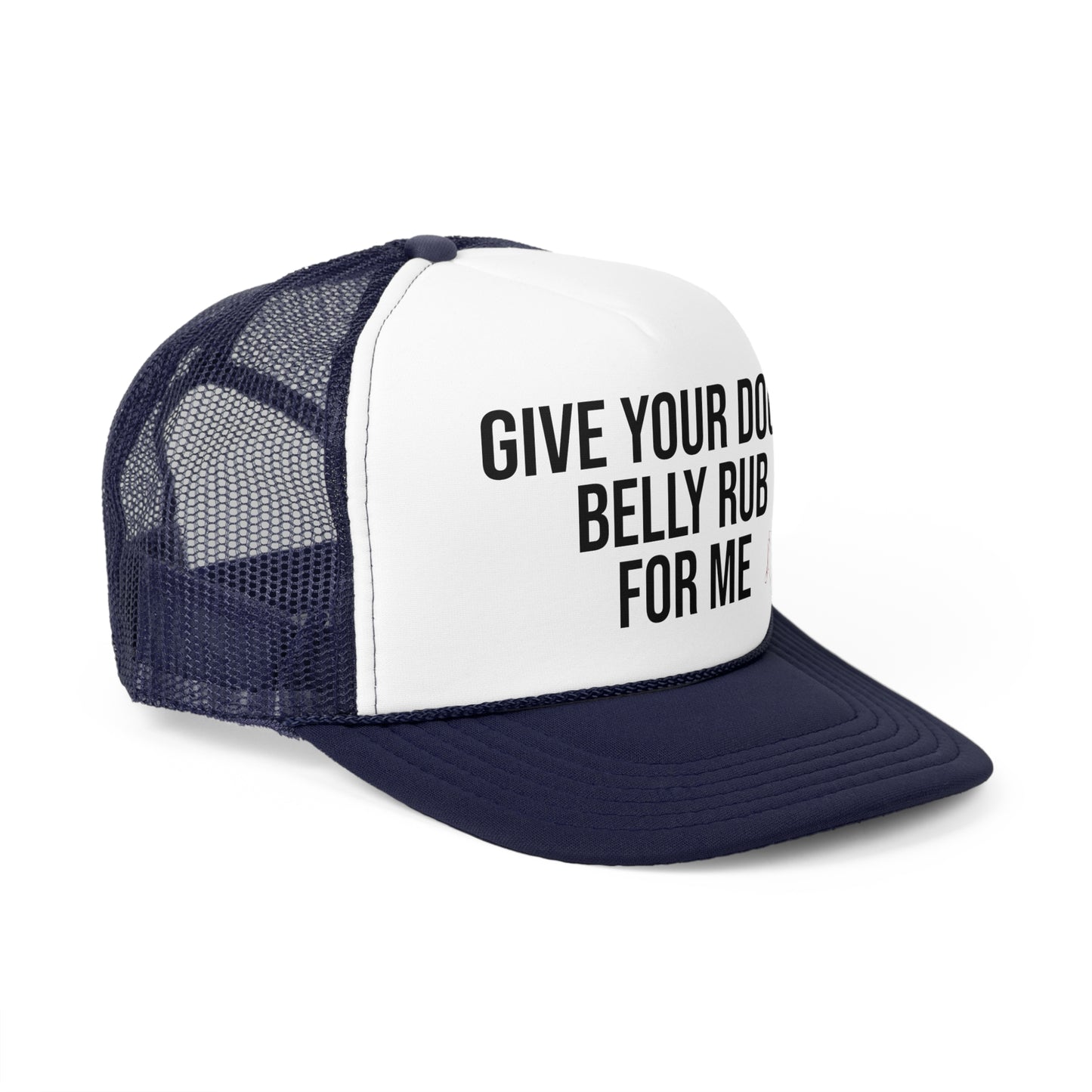 PNP Cap - Give Your Dog a Belly Rub for Me - PawsnPlay Logo Design